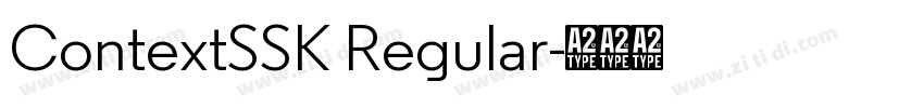 ContextSSK Regular字体转换 ContextSSK Regular字体转换